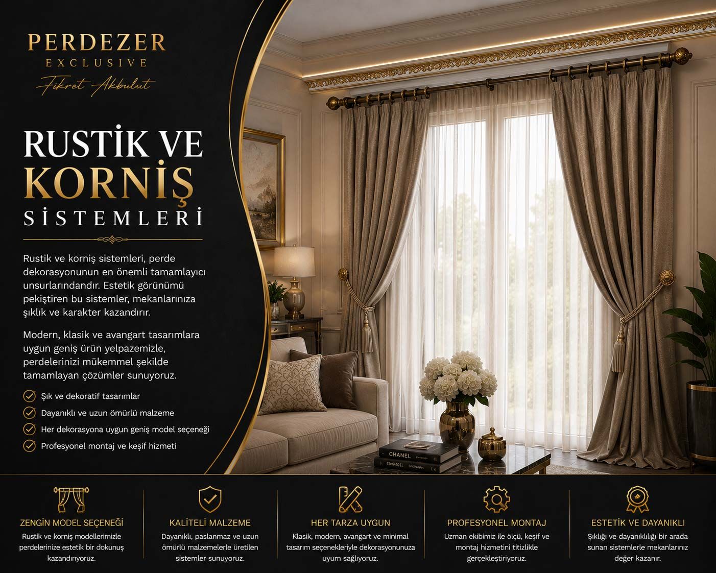 Rustik ve Korniş Sistemleri